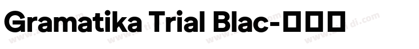 Gramatika Trial Blac字体转换